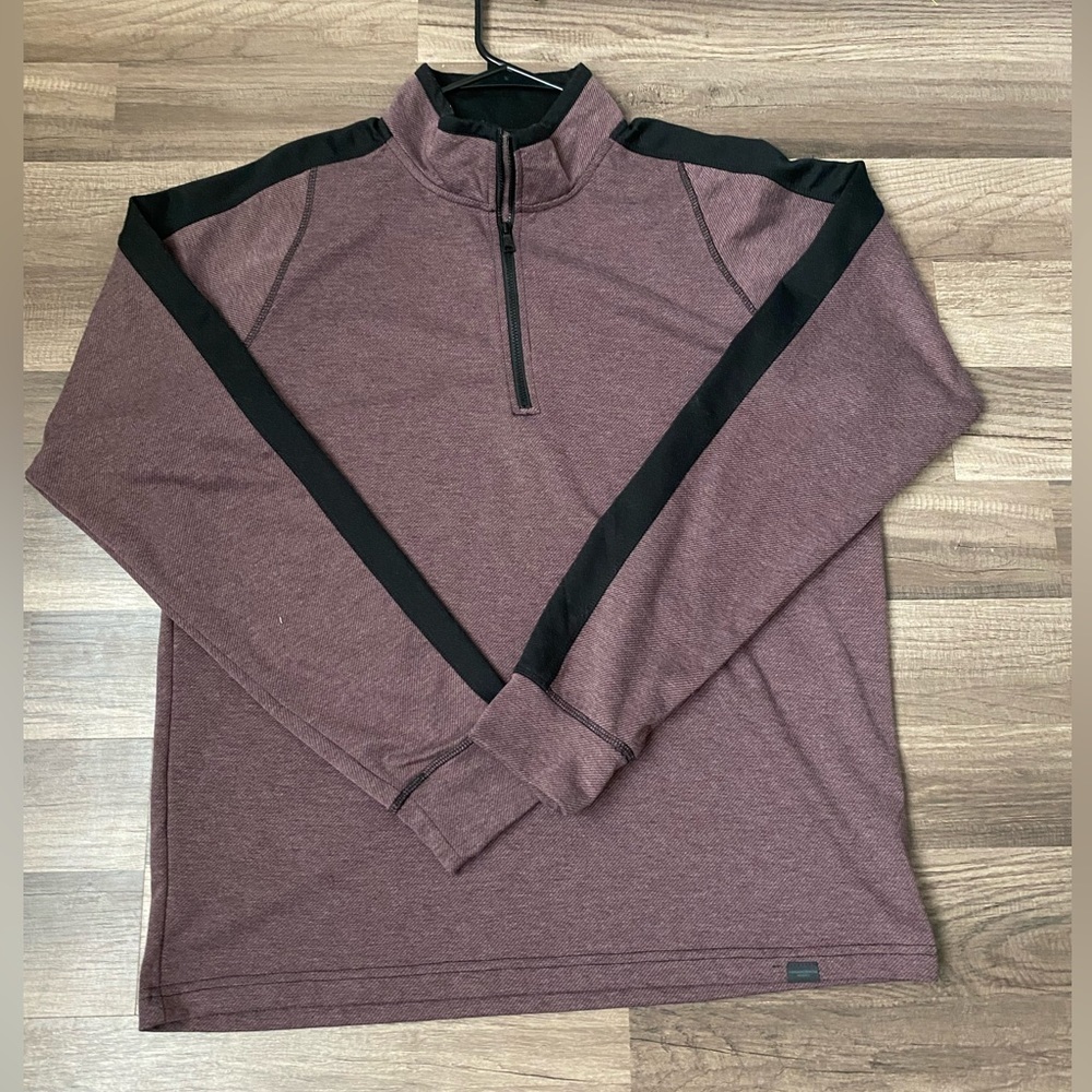 3 for 12$Hawke& Co men’s Quarter zip sweater shirt pullover  size L